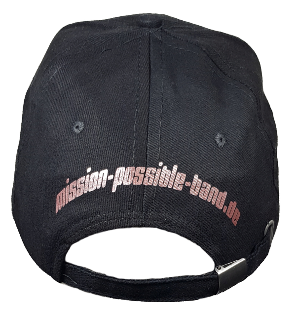 Cap Schwarz mit Roségold Print – Bild 2