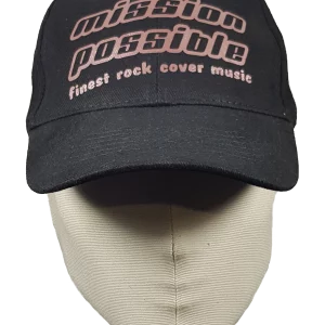 Cap Schwarz mit Roségold Print