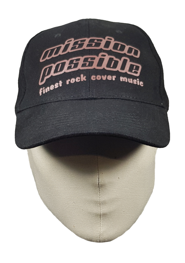 Cap Schwarz mit Roségold Print