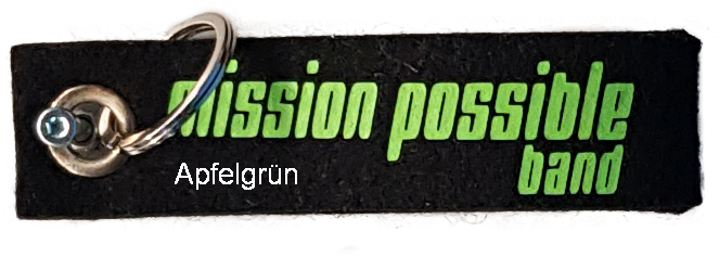 Schlüsselanhänger aus schwarzem Filz mit beidseitigem Aufdruck – Bild 7