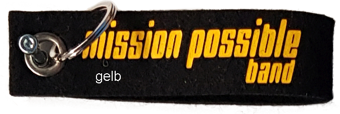 Schlüsselanhänger aus schwarzem Filz mit beidseitigem Aufdruck – Bild 5