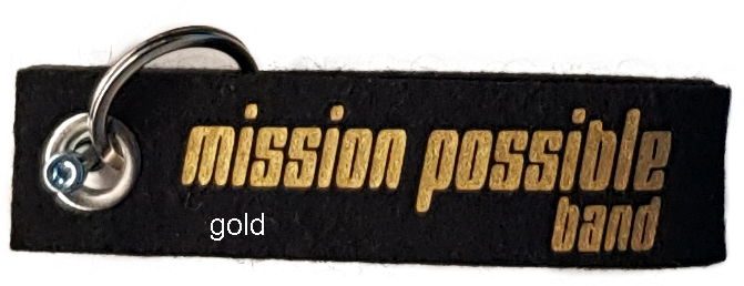 Schlüsselanhänger aus schwarzem Filz mit beidseitigem Aufdruck – Bild 4