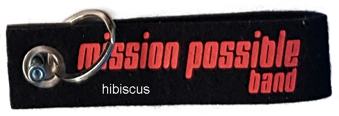 Schlüsselanhänger aus schwarzem Filz mit beidseitigem Aufdruck – Bild 3