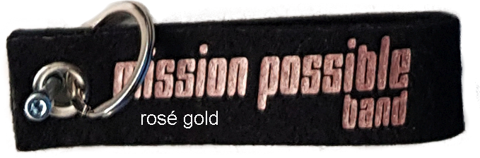 Schlüsselanhänger aus schwarzem Filz mit beidseitigem Aufdruck – Bild 13