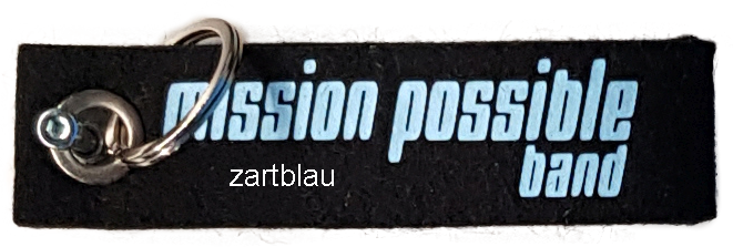 Schlüsselanhänger aus schwarzem Filz mit beidseitigem Aufdruck – Bild 8