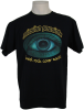 T-Shirt Unisex schwarz, Aufdruck Auge oval